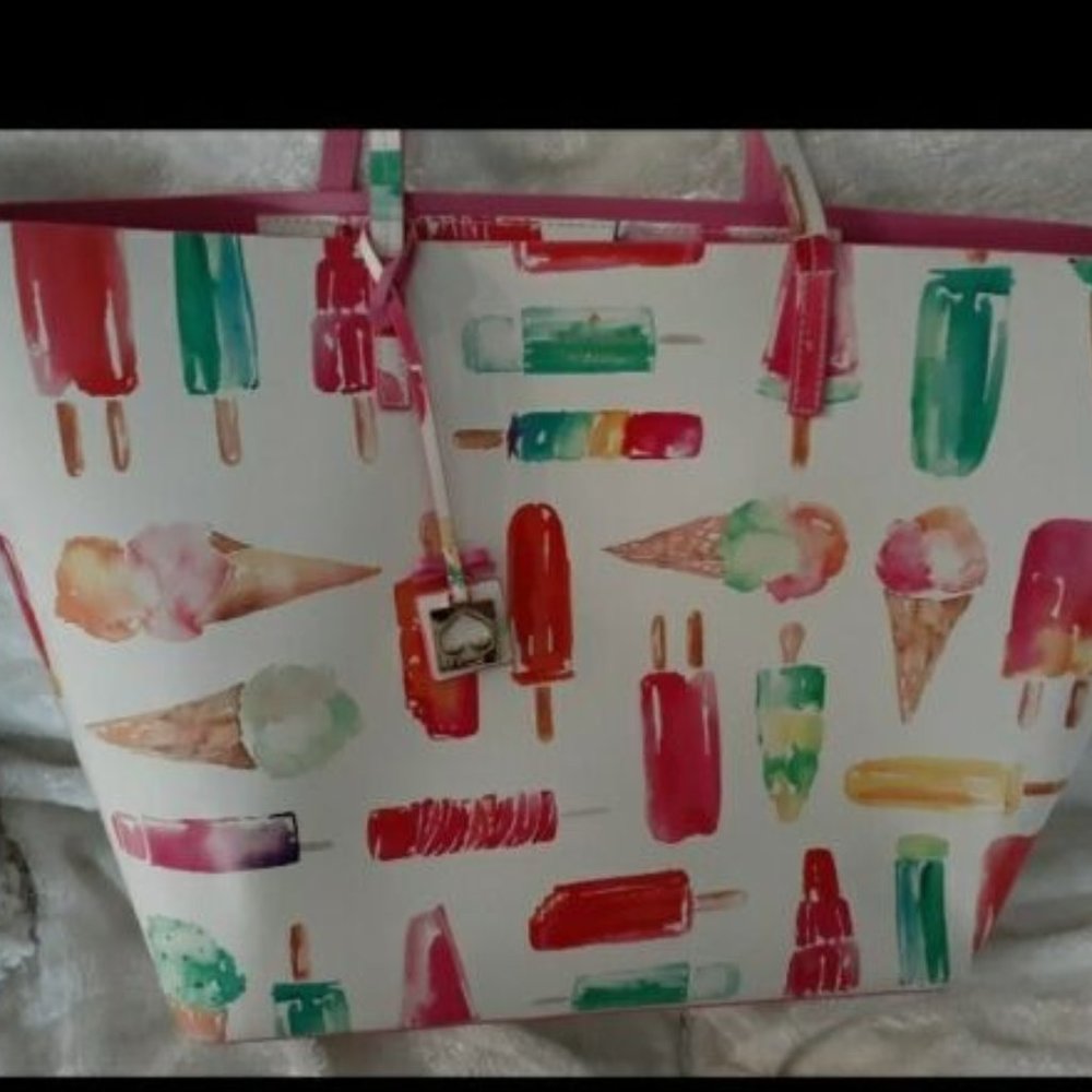 Kate Spade Ice Cream Popsicle Large flavor of the month Tote Purse